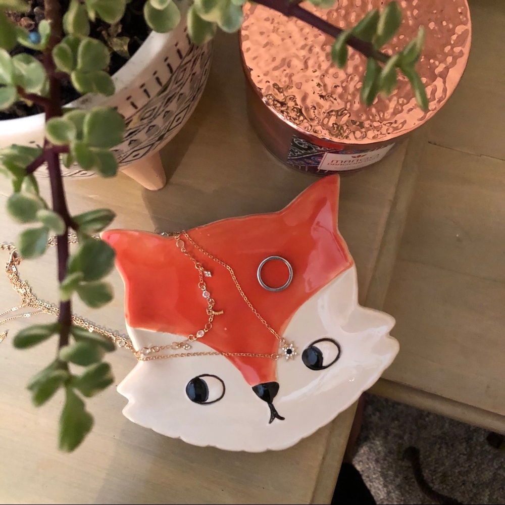 Fox Trinket Jewelry Dish 🦊 Organizer
